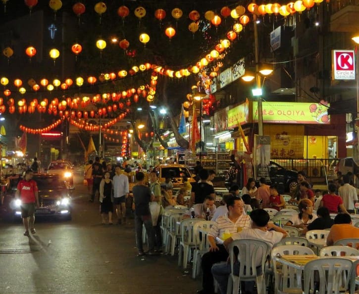 gerai makan tepi jalan di jalan alor